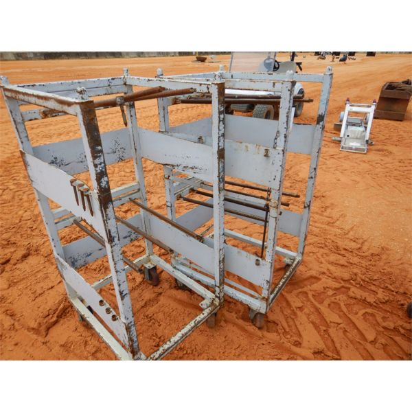(2) METAL ROLLOING WELDING PARTS CART (B9)