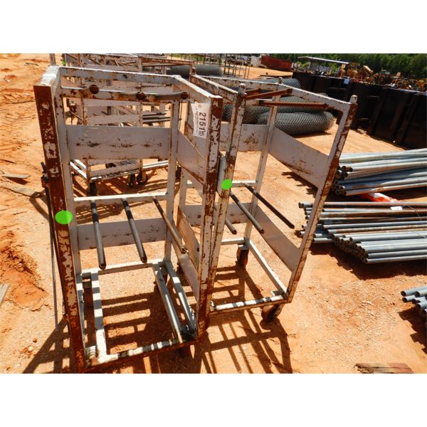 (2) METAL ROLLING WELDING PARTS CART (B9)