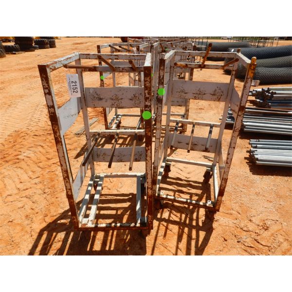 (2) METAL ROLLING WELDING PARTS CART (B9)