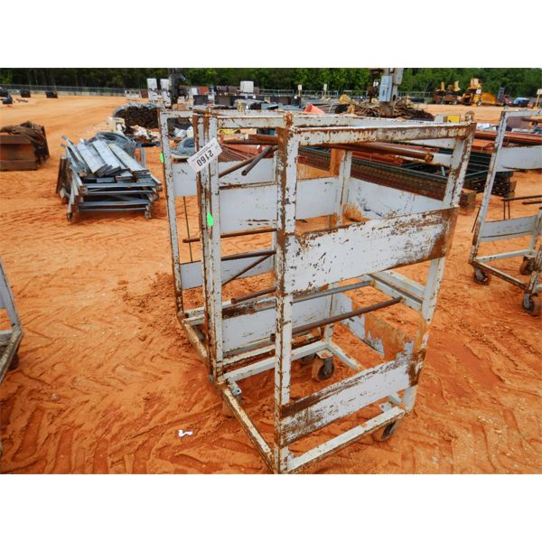 (2) METAL ROLLING WELDING PARTS CART (B9)