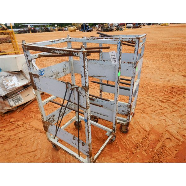 (2) METAL ROLLING WELDING PARTS CART (B9)