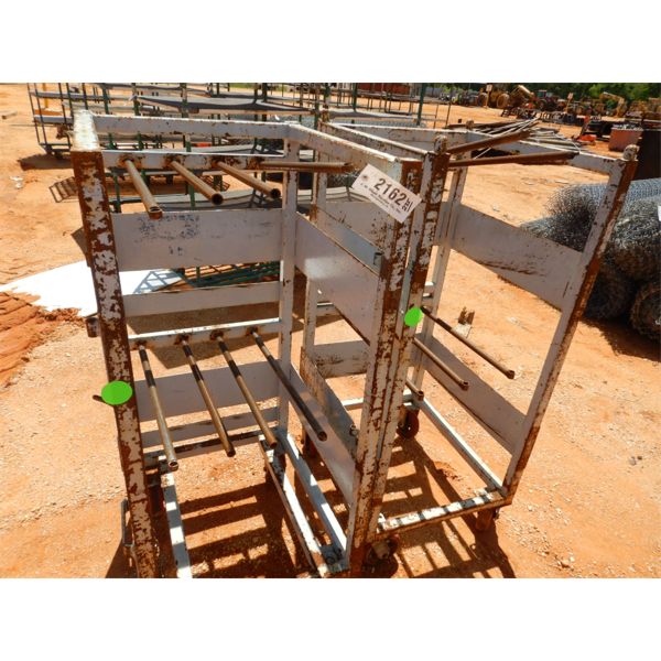 (2) METAL ROLLING WELDING PARTS CART (B9)