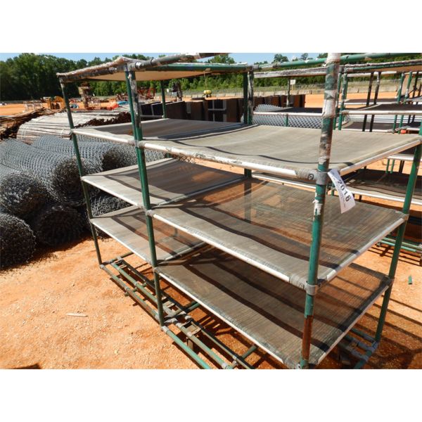 (2) 39" X 33" CARTS W/FABRIC SHELVES