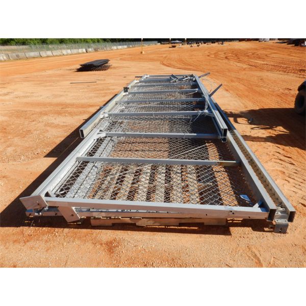 (2) 27'' LONG, (1) 15' LONG CHAIN LINK FENCE GATES (C4)