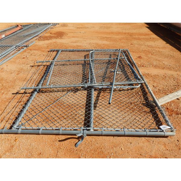 CHAIN LINK FENCE GATES, (2) 3' LONG, (1) 9' 6" LONG (C4)