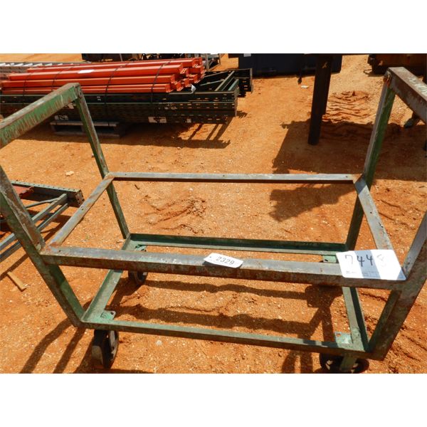 ROLL AROUND METAL STORAGE RACK (B-9)