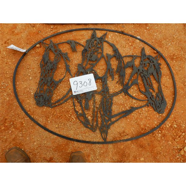 METAL HORSE HEAD SIGN (C-6)