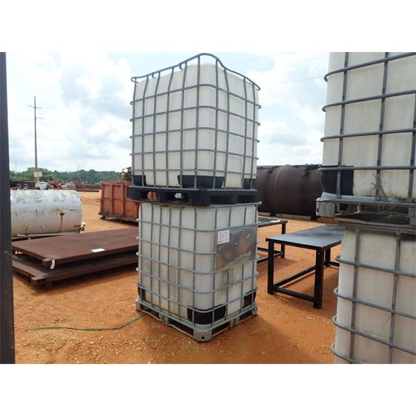 (2) 300 GALLON PLASTIC TANK W/METAL CAGE (B-7)
