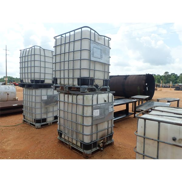 (2) 300 GALLON PLASTIC TANK W/METAL CAGE (B-7)