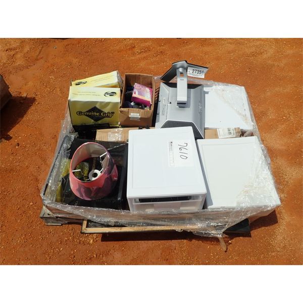 (1) PALLET MISC, STORAGE BOXES, SHOES MISC ELECTRONIC (B-9)