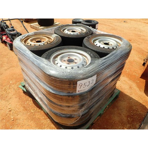 (1) PALLET (20) P155/80R13 TIRES & RIMS