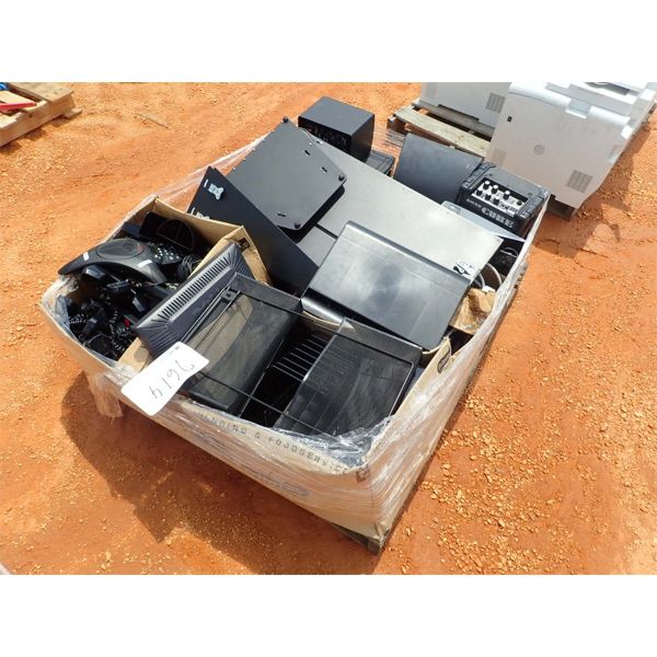 (1) PALLET MISC OFFICE TELEPHONE, PAPER FOLDER, MISC ELECTRONIC