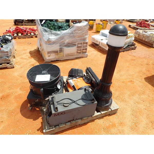MISC FAN, FOG MACHINE, YARD LIGHT (B-9)