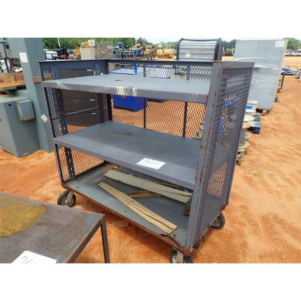 ROLL AROUND METAL STORAGE CART (B-9)