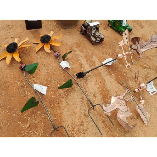 sunflower metal windmill (C-6)