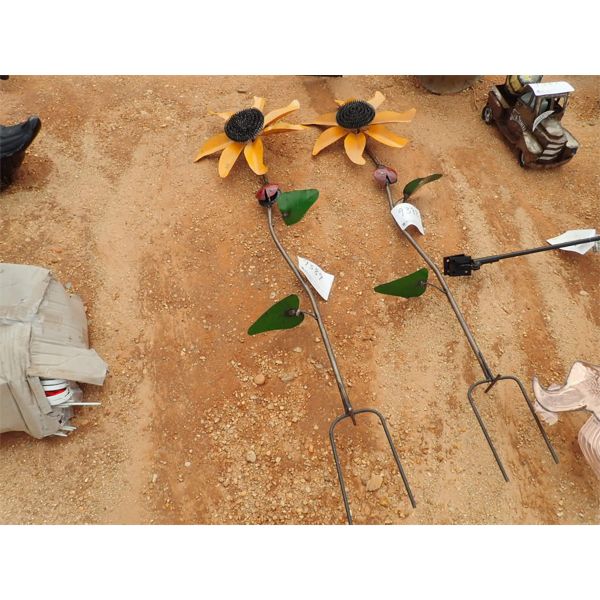 sunflower metal windmill (C-6)