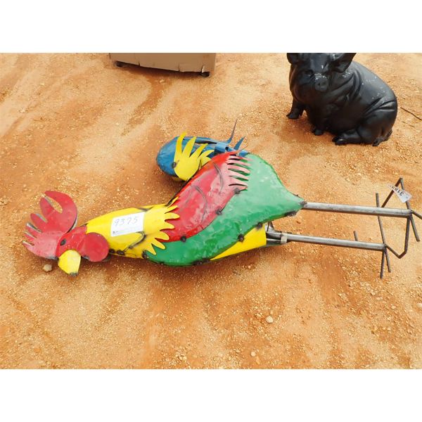 6' metal rooster (C-6)