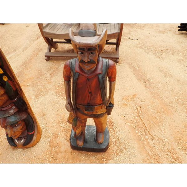 3' Teakwood cowboy (C-6)