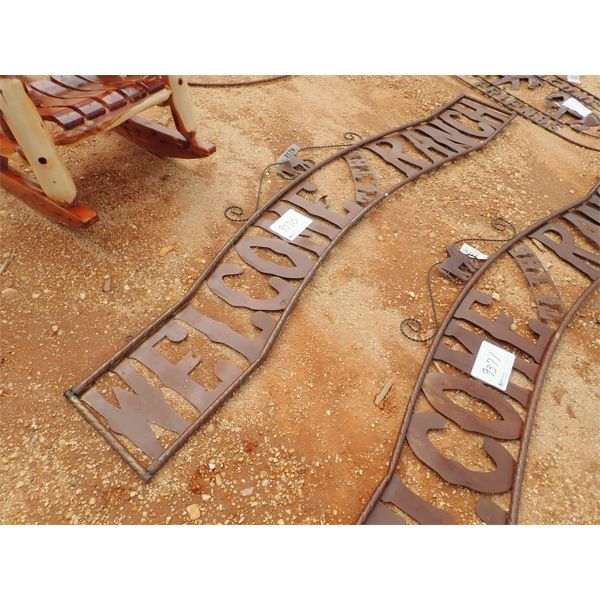 Welcome to the ranch metal sign (C-6)