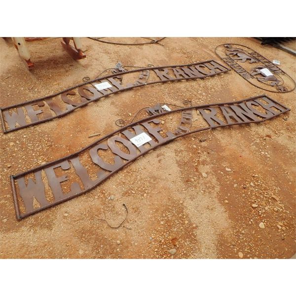 Welcome to the ranch metal sign(C-6)