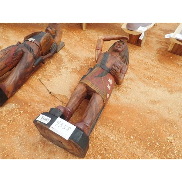 6' Teakwood Indian brave (C-6)