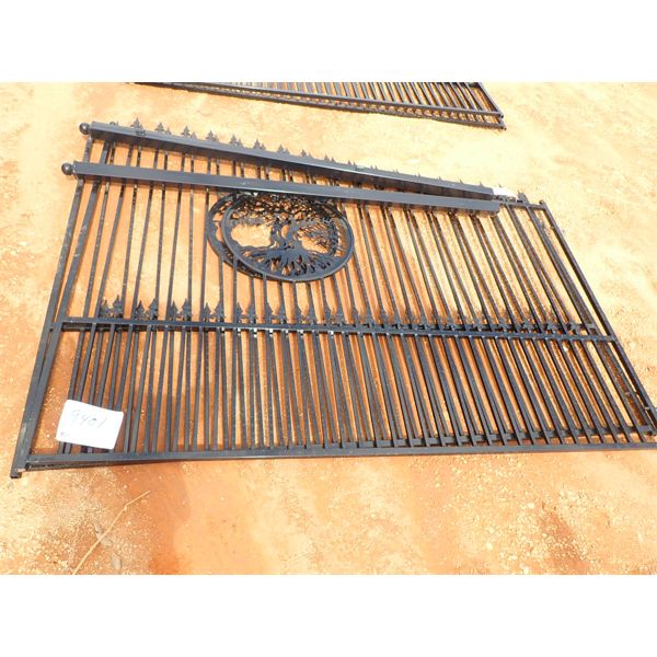 16" wrought iron gate,  Tree of Life scene (C-6)