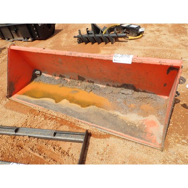 bucket, 84" wide, fits skid steer loader