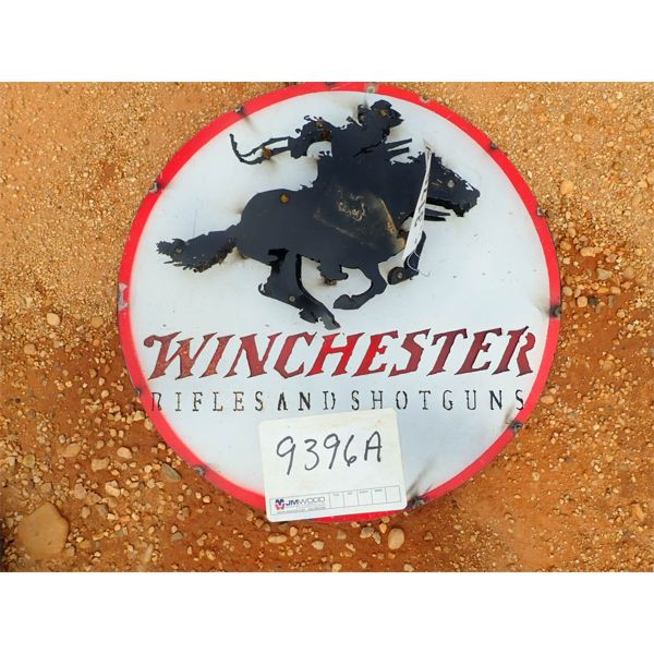 Winchester metal sign (C-6)