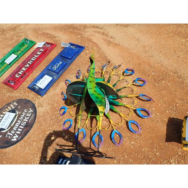metal peacock (C-6)