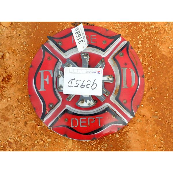metal fire dept sign (C-6)