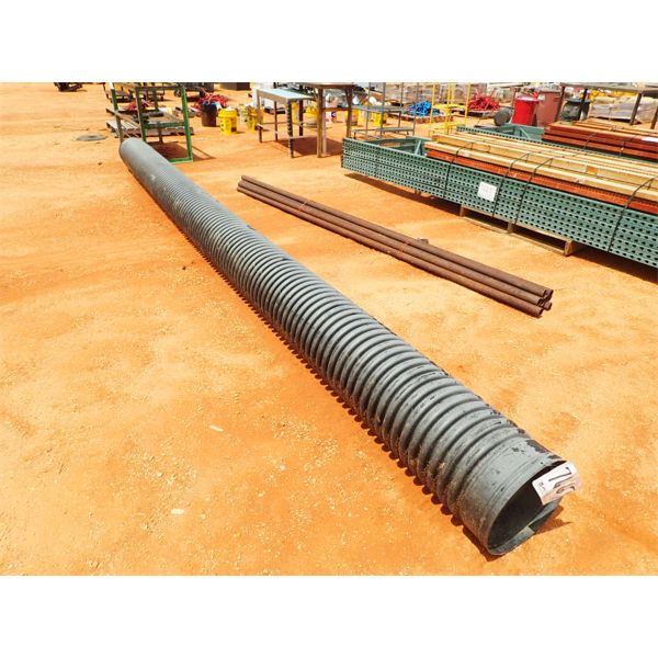 CORRUGATED PLASTIC PIPE, 20' L X 12"