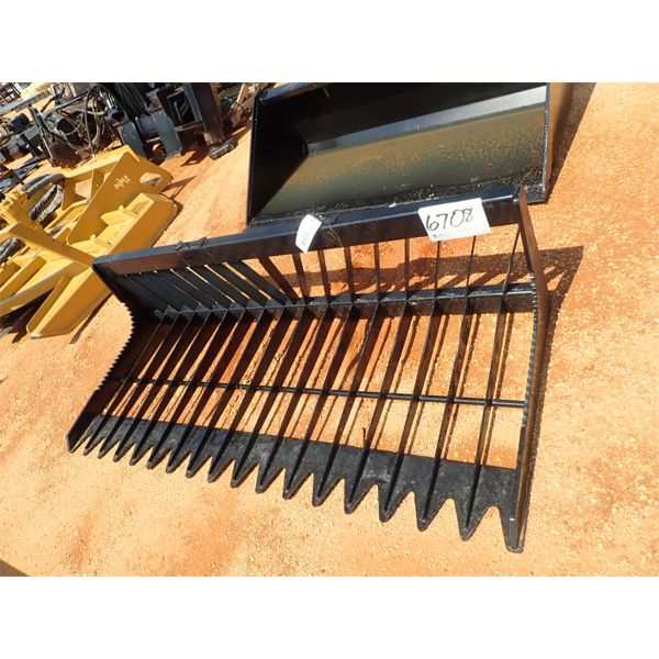 SKELETON BUCKET LOW SIDE, 76" WIDE (FITS SKID STEER LOADER ) (B5)
