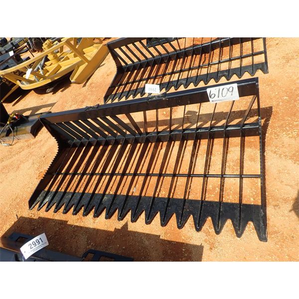 SKELETON BUCKET LOW SIDE, 76" WIDE (FITS SKID STEER LOADER ) (B5)