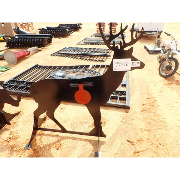 STEEL DEER SHOOTING TARGET W/HEAT FLAPPER (C6)