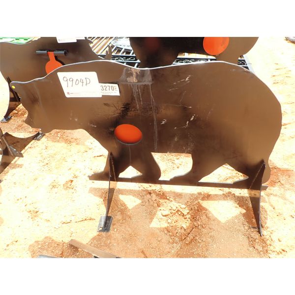 STEEL BEAR SHOOTING TARGET W/HEAT FLAPPER (C6)
