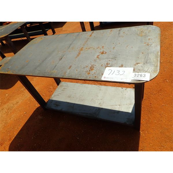 29" X 57" STEEL WORK TABLE (B7)