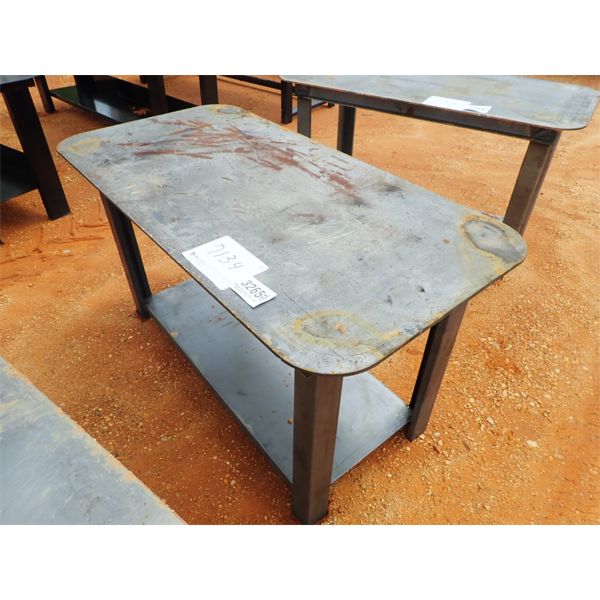 29" X 57" STEEL WORK TABLE (B7)