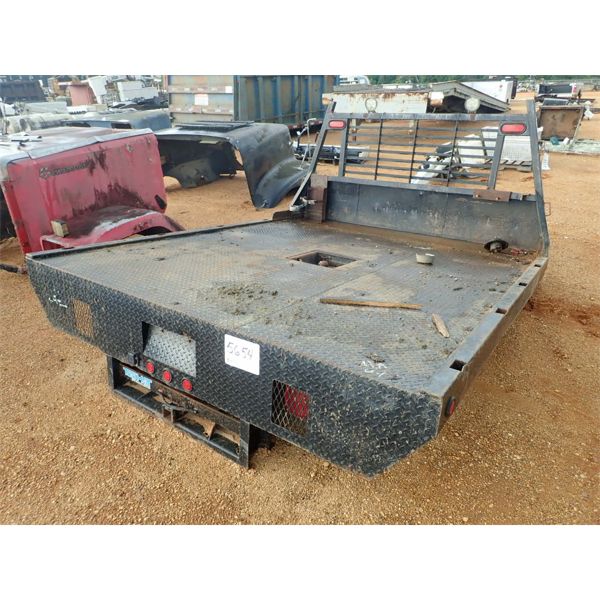 TOP HAT FLATBED TRUCK BODY W/HEADACHE RACK & 5TH WHEEL  BALL
