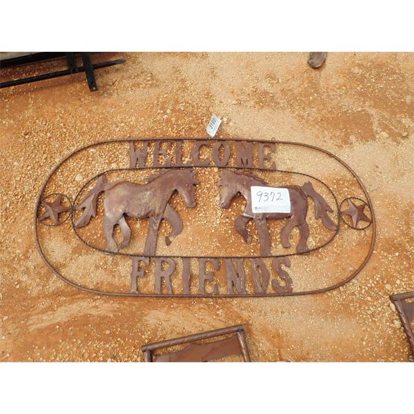 Welcome Friends metal sign(C-6)