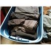 Image 3 : Tote and crate of dress pants and jeans