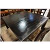 Image 2 : Black bar height table and 4 microfiber chairs