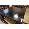 Image 3 : Black bar height table and 4 microfiber chairs