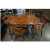 Image 10 : MAPLE DINING TABLE WITH 4 CHAIRS