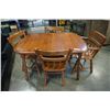 Image 1 : MAPLE DINING TABLE WITH 4 CHAIRS