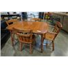 Image 2 : MAPLE DINING TABLE WITH 4 CHAIRS