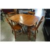 Image 8 : MAPLE DINING TABLE WITH 4 CHAIRS