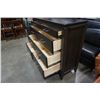 Image 6 : MODERN PINE 8 DRAWER DRESSER WITH MIRROR AND 3 DRAWER NIGHTSTAND