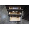 Image 8 : MODERN PINE 8 DRAWER DRESSER WITH MIRROR AND 3 DRAWER NIGHTSTAND