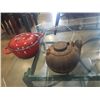 Image 1 : KITCHEN AID ENAMEL DUTCH OVEN AND CAST IRON KETTLE