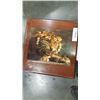 Image 3 : 3 SMALL ENDTABLES - ONE WITH TIGER ART